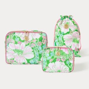 🆕 Lilly Pulitzer packing cube set and shoe bag